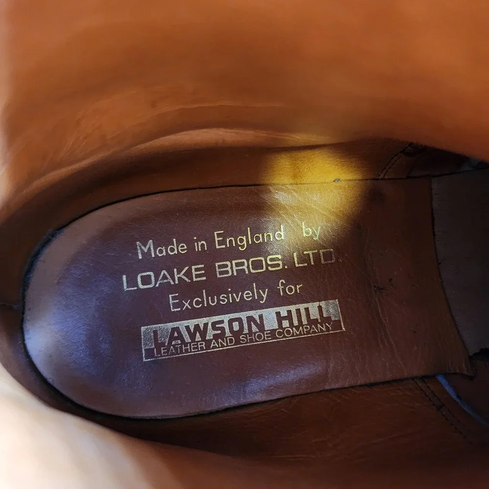 Loake Bros Jodhpur Boots Mens‎ 10 UK 9 Brown Leather Buckle England Made Beatles